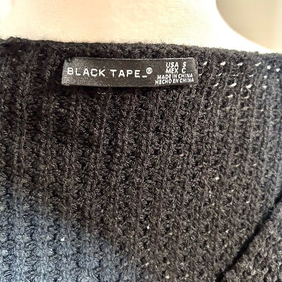 WOMEN’S BLACK TAPE CHUNKY KNIT SWEATER | BLACK | NWT - Picture 4 of 6